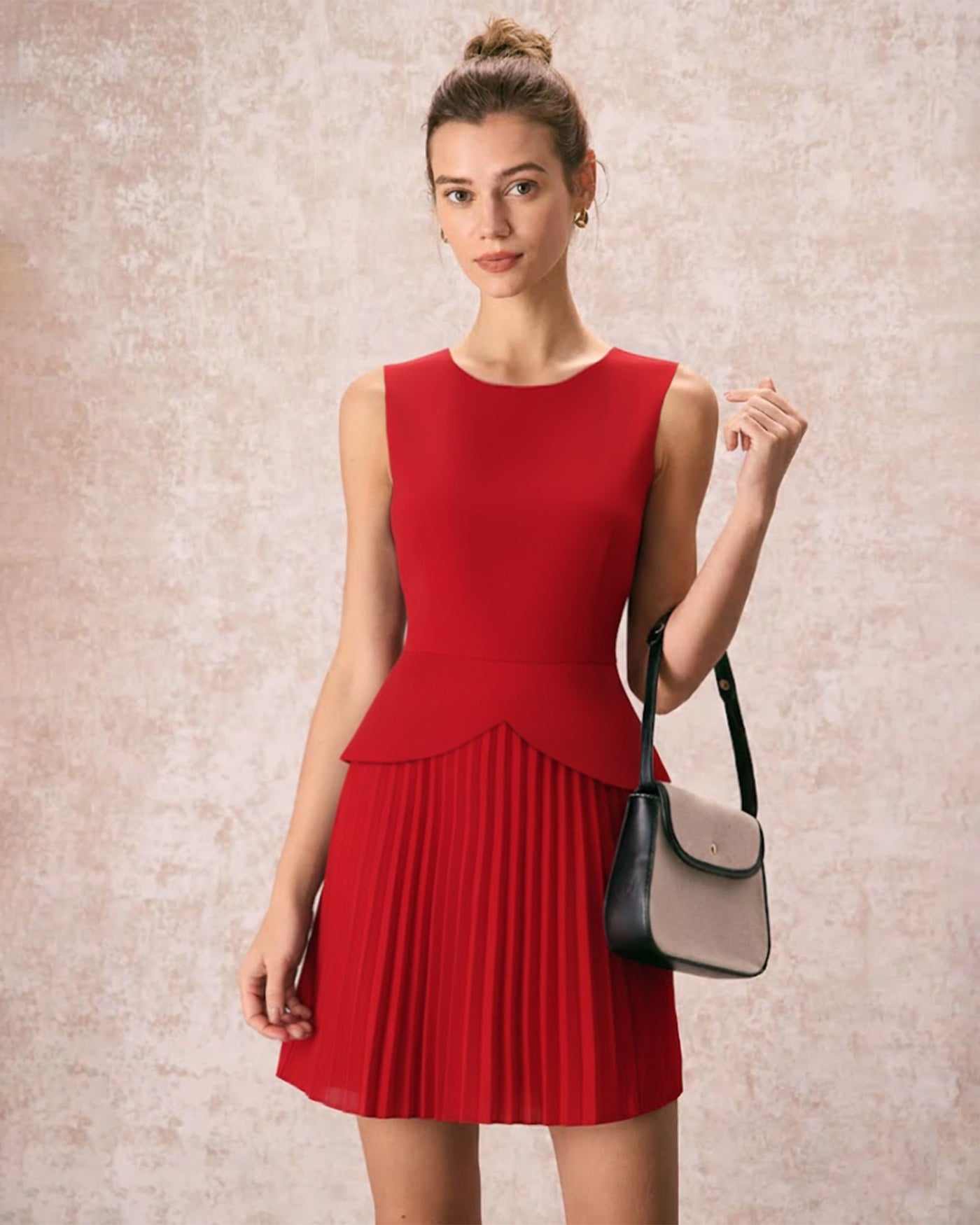 Red Ruched Mini Dress & Reviews - Red - Dresses | RIHOAS Red Ruched Mini Dress & Reviews - Red - Dresses | RIHOAS
