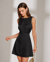 Women's Woven Polyester Mini Dress Dresses - RIHOAS