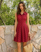 Women's Woven Polyester Mini Dress Dresses - RIHOAS