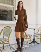 Women's Woven Polyester Mini Dress Dresses - RIHOAS