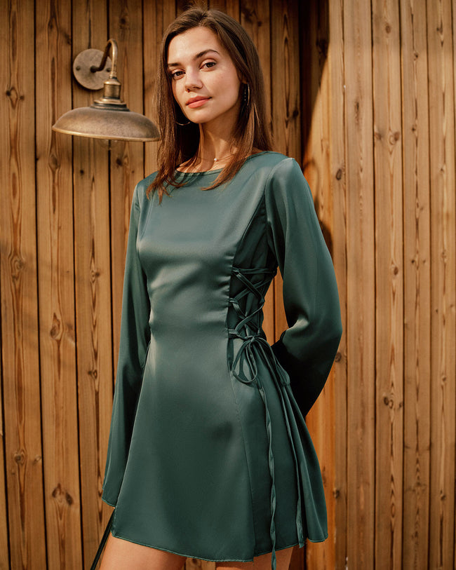 Women's Woven Polyester Mini Dress Dresses - RIHOAS