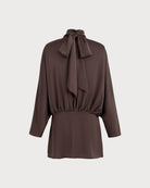 Women's Woven Polyester Mini Dress - RIHOAS - 04