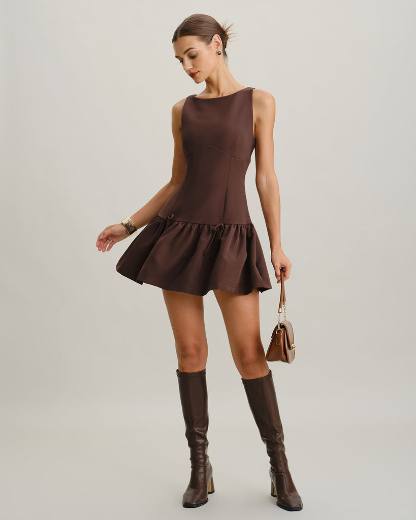 Women's Woven Polyester Mini Dress Dresses - RIHOAS