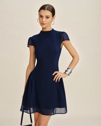 Women's Woven Polyester Mini Dress Dresses - RIHOAS