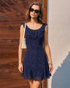 Women's Woven Polyester Mini Dress Dresses - RIHOAS