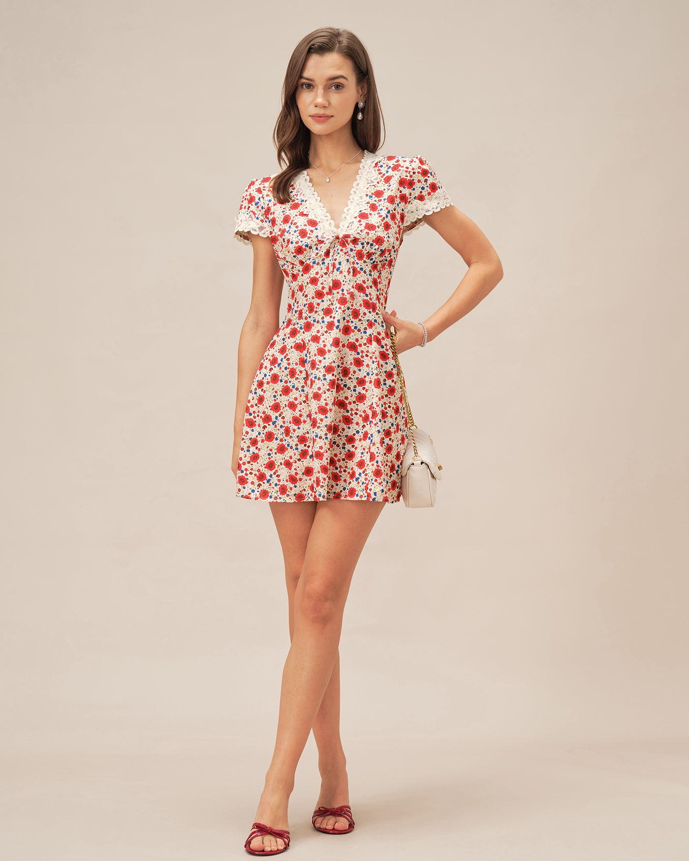 Women's Woven Polyester Mini Dress Dresses - RIHOAS