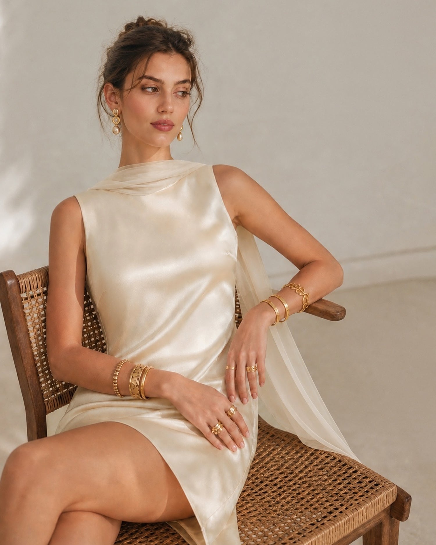Women's Woven Polyester Mini Dress Dresses - RIHOAS