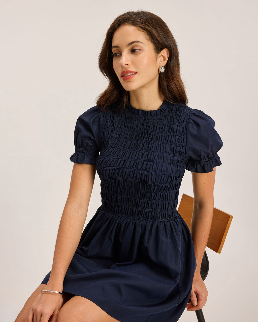 Women's Woven Polyester Mini Dress Dresses - RIHOAS