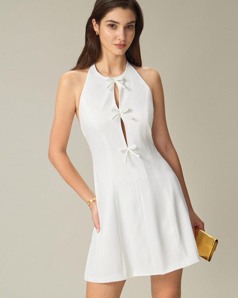 Women's Woven Polyester Mini Dress Dresses - RIHOAS