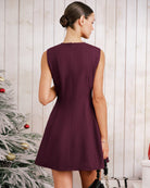 Women's Woven Polyester Mini Dress Dresses - RIHOAS