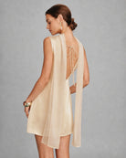 Women's Woven Polyester Mini Dress Dresses - RIHOAS