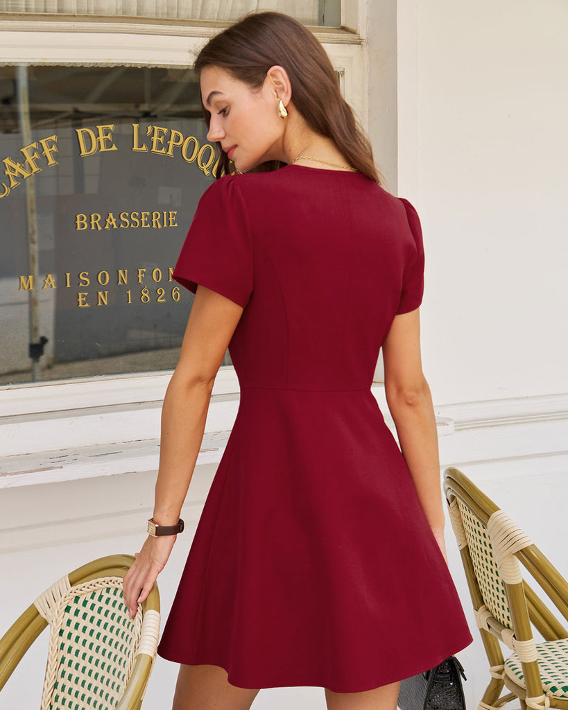 Women's Woven Polyester Mini Dress Dresses - RIHOAS