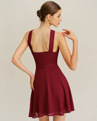 Women's Woven Polyester Mini Dress Dresses - RIHOAS