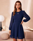 Women's Woven Polyester Mini Dress Dresses - RIHOAS