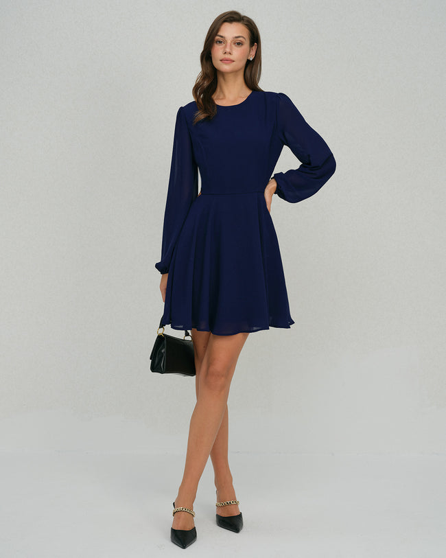 Women's Woven Polyester Mini Dress Dresses - RIHOAS