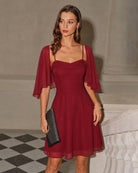 Women's Woven Polyester Mini Dress Dresses - RIHOAS