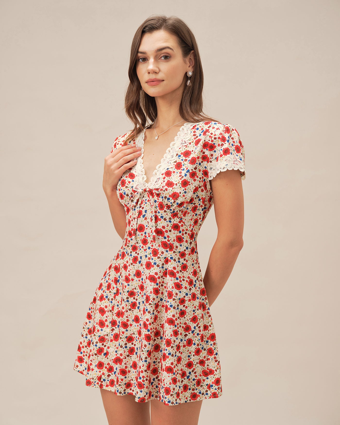 Women's Woven Polyester Mini Dress Dresses - RIHOAS