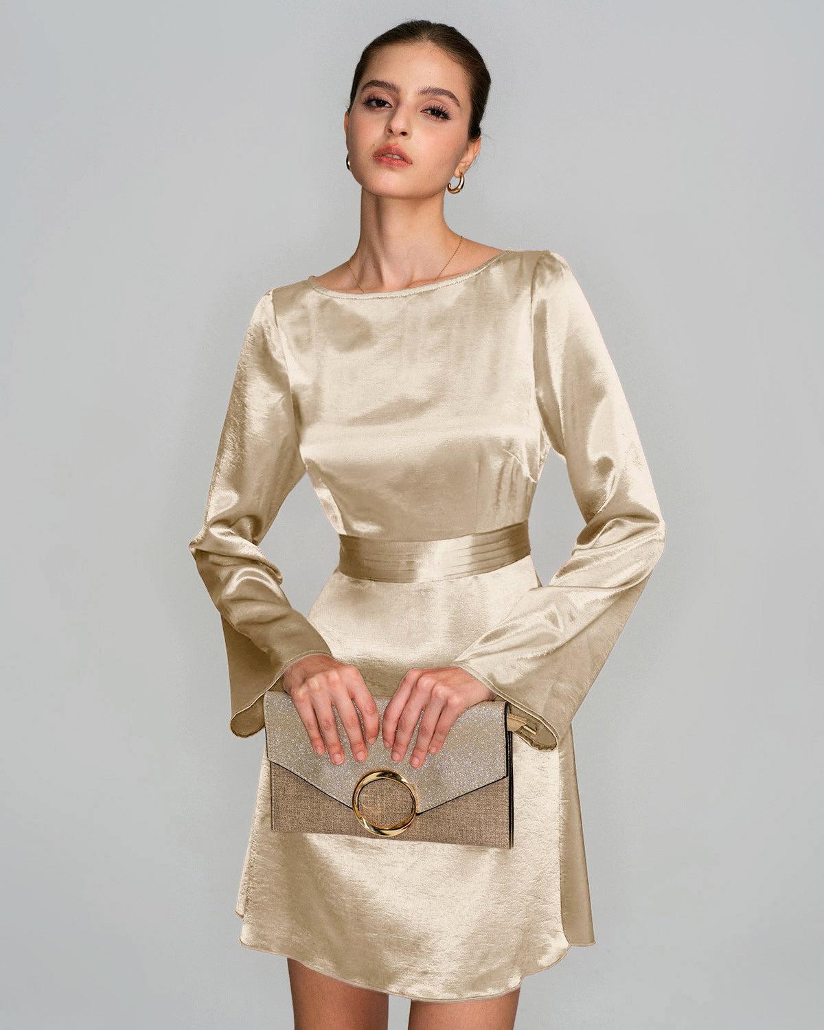 Women's Woven Polyester Mini Dress Dresses - RIHOAS