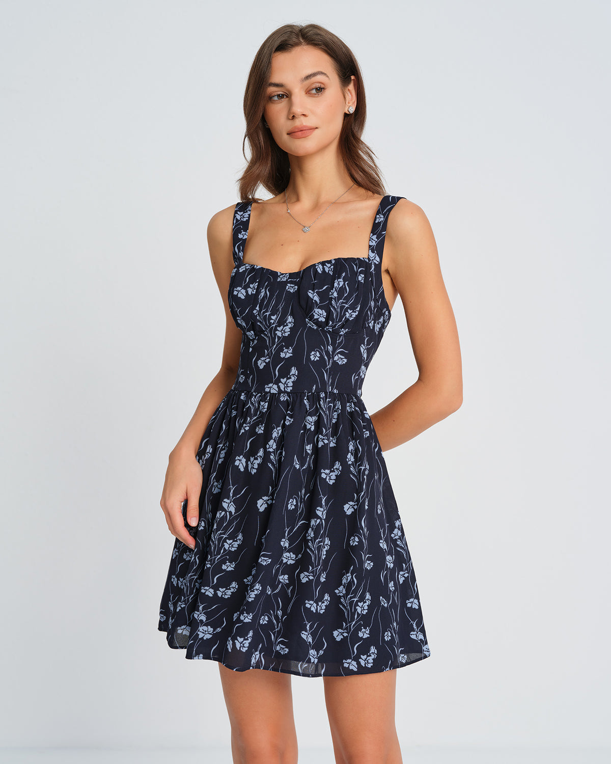 GOOD COMPOSURE WOVEN MINI DRESS