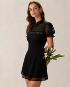Women's Woven Polyester Mini Dress Dresses - RIHOAS