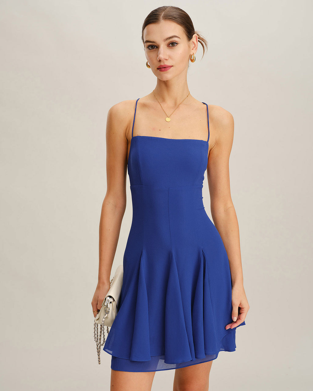 Women's Woven Polyester Mini Dress Dresses - RIHOAS