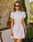 Women's Woven Polyester Mini Dress Dresses - RIHOAS
