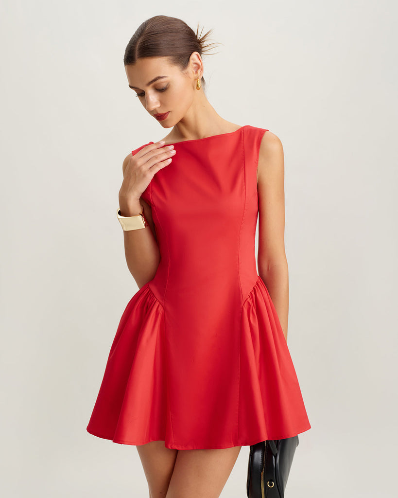 Women's Woven Polyester Mini Dress Dresses - RIHOAS
