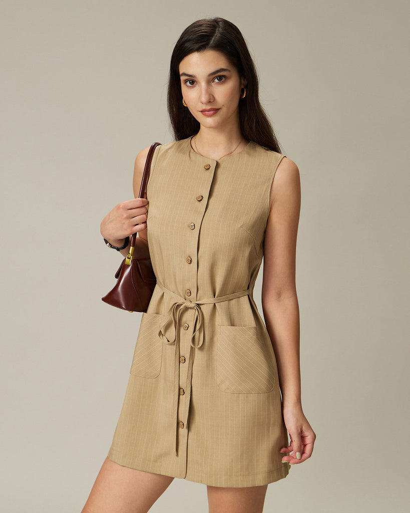 Women's Woven Polyester Mini Dress Dresses - RIHOAS