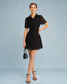 Women's Woven Polyester Mini Dress Dresses - RIHOAS