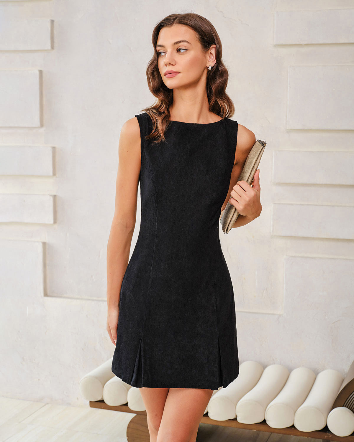 Women's Woven Polyester Mini Dress Dresses - RIHOAS