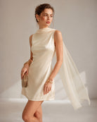 Women's Woven Polyester Mini Dress Dresses - RIHOAS