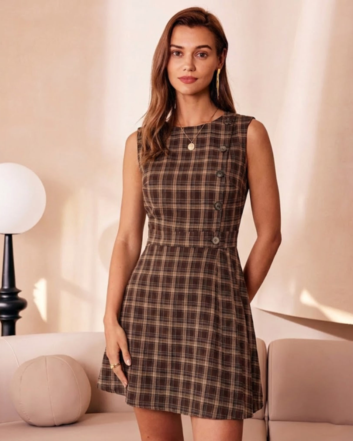 brown mini dresses Espresso Martini Dress main image 1