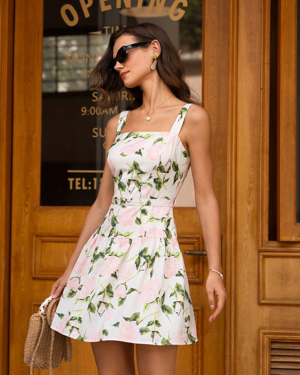Women's Woven Polyester Mini Dress Dresses - RIHOAS