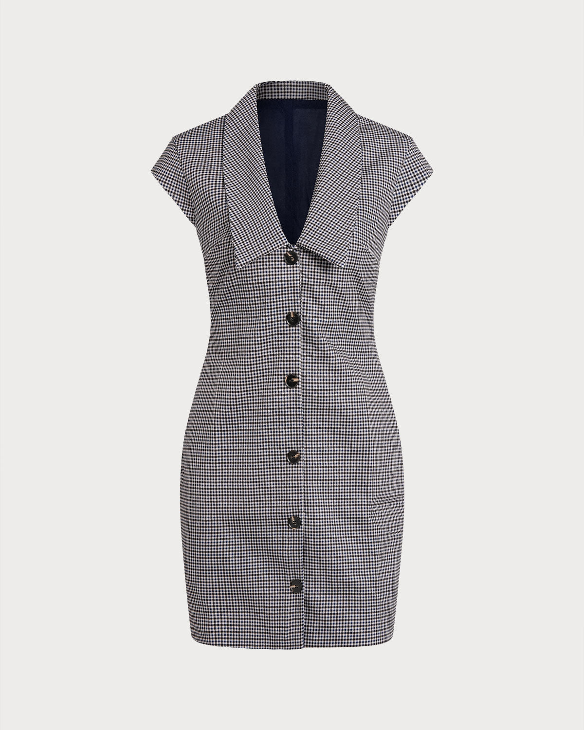 Women's Woven Polyester Mini Dress Grey Dresses - RIHOAS