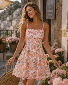 Women's Woven Polyester Mini Dress Multi Dresses - RIHOAS
