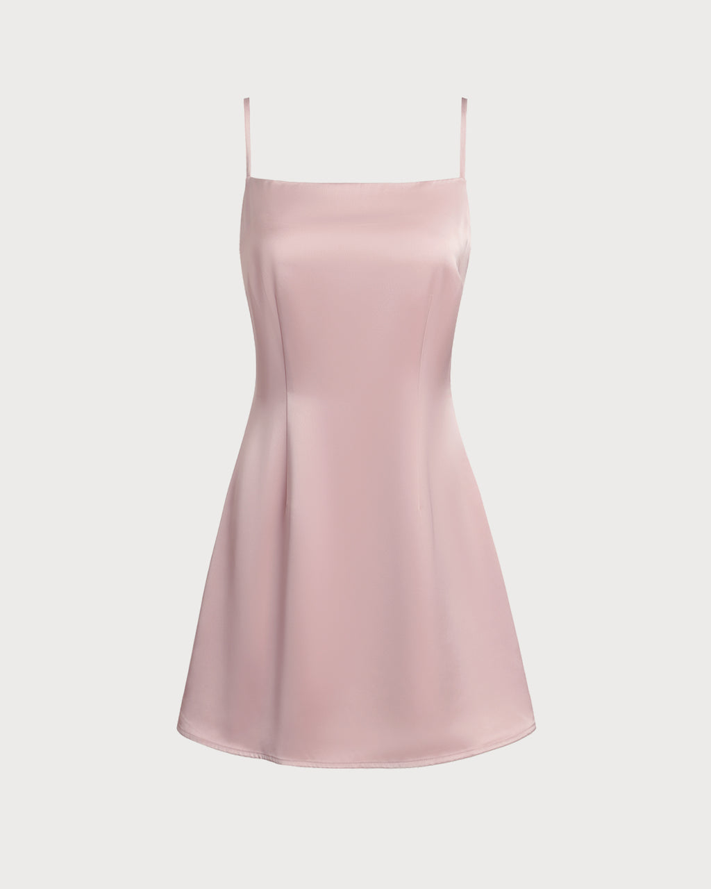 Women's Woven Polyester Mini Dress Pink Dresses - RIHOAS