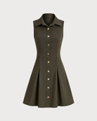 Women's Woven Polyester Mini Dresses - RIHOAS - 13