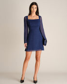 Women's Woven Polyester Mini Dresses - RIHOAS - 01