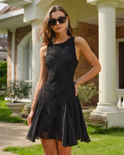 Women's Woven Polyester Mini Dresses Dresses - RIHOAS