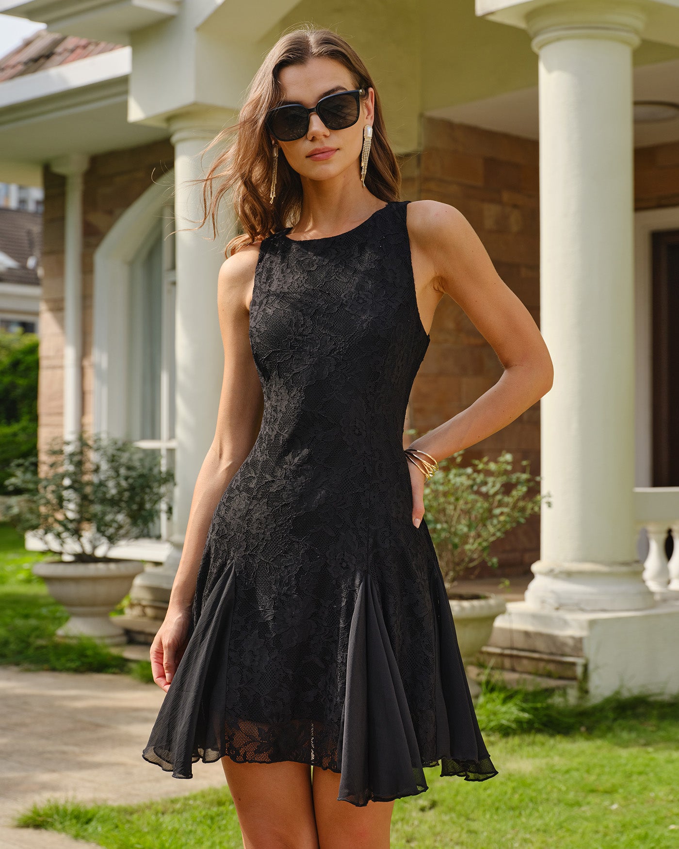 Women's Woven Polyester Mini Dresses Dresses - RIHOAS