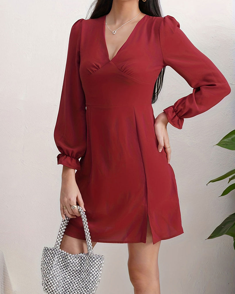 Women's Woven Polyester Mini Dresses Dresses - RIHOAS