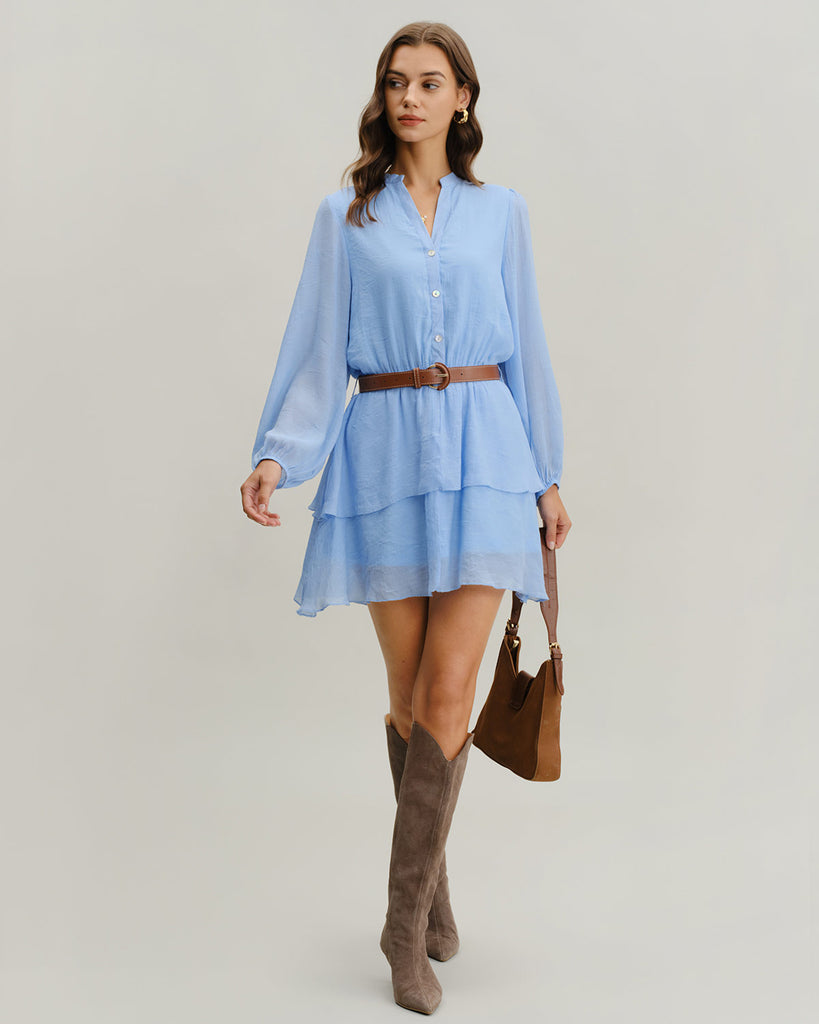 Women's Woven Polyester Mini Dresses Dresses - RIHOAS