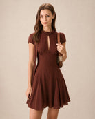 Women's Woven Polyester Mini Dresses Dresses - RIHOAS