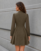 Women's Woven Polyester Mini Dresses - RIHOAS