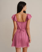 Women's Woven Polyester Mini Dresses - RIHOAS - 03