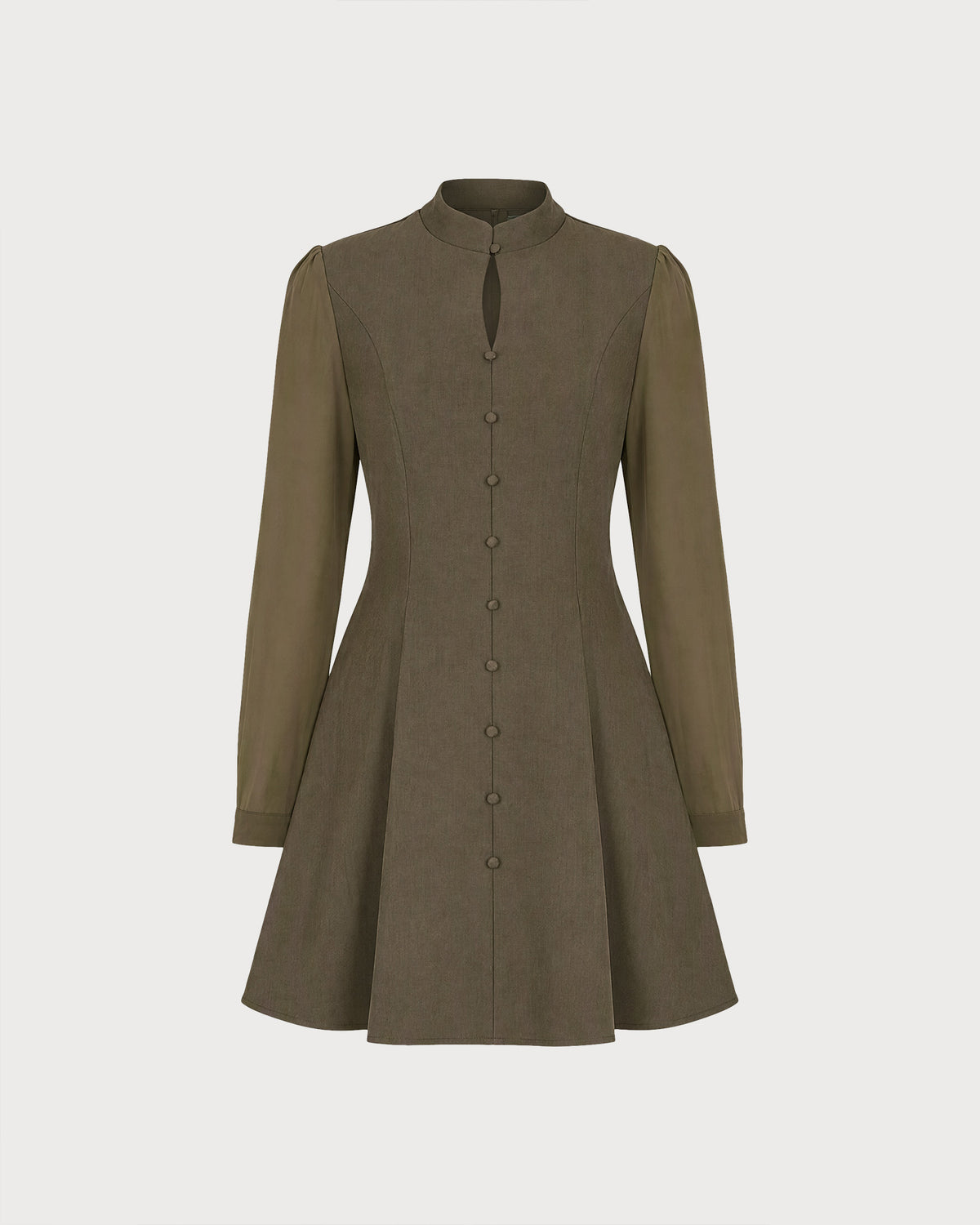 Women's Woven Polyester Mini Dresses - RIHOAS - 05