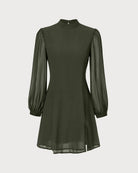 Women's Woven Polyester Mini Dresses - RIHOAS