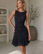 Women's Woven Polyester Mini Dresses - RIHOAS