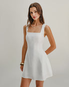 Women's Woven Polyester Mini Skirt Dresses - RIHOAS