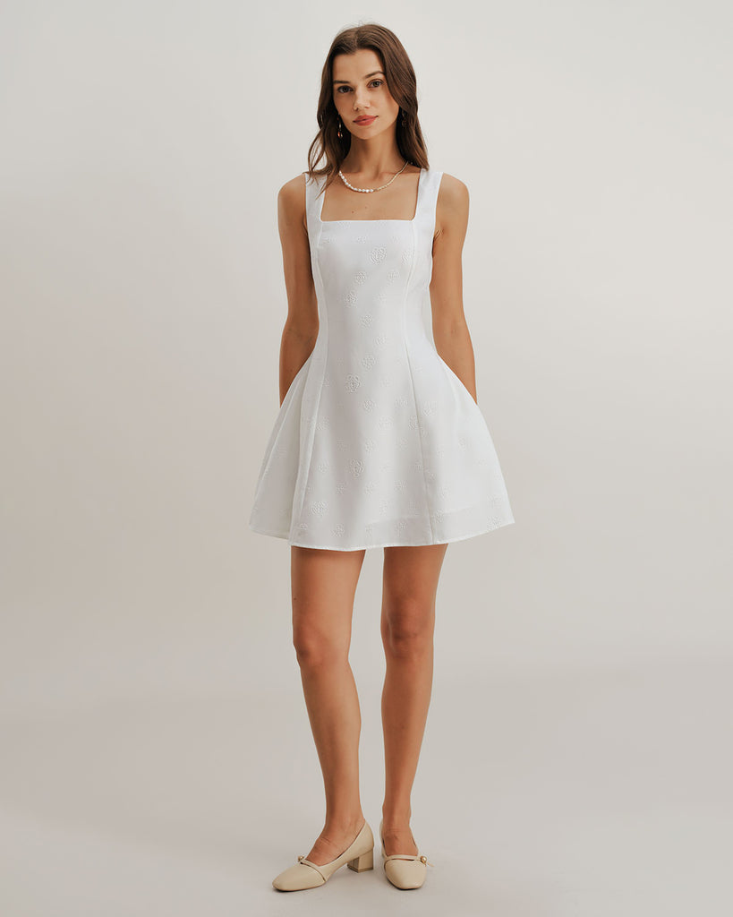 Women's Woven Polyester Mini Skirt Dresses - RIHOAS